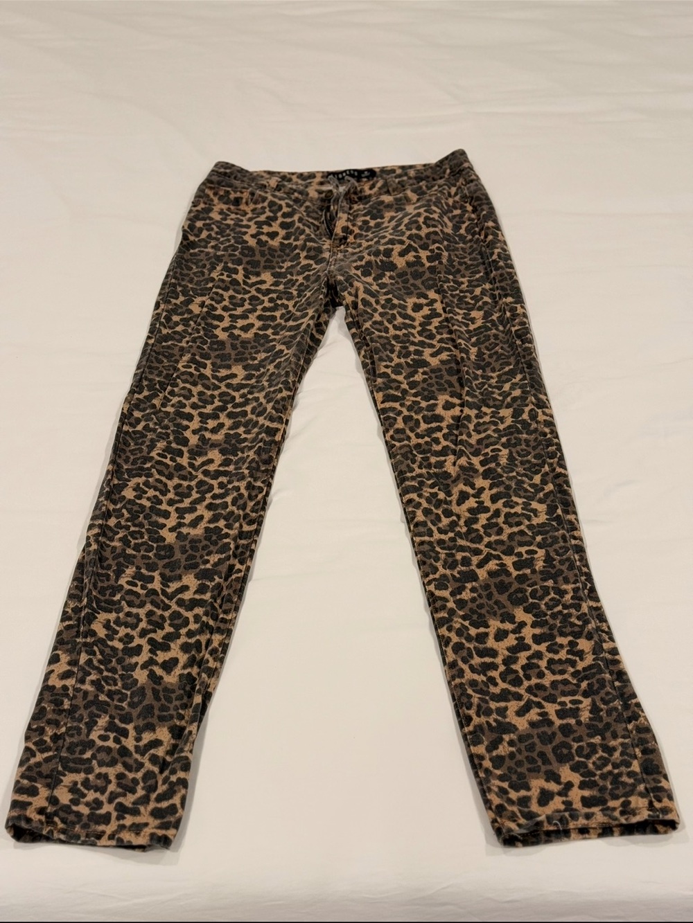 Lioness Leopard-Print Skinny Jeans in Tan and Black